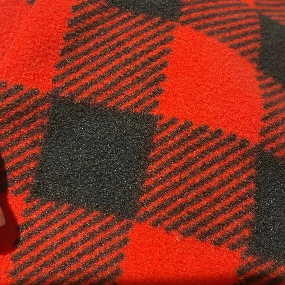 Carters 4/5 red black buffalo plaid Christmas flannel nightgown worn once epic